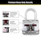 Master Lock Magnum 1.25 in. H X 1-3/4 in. W Steel Dual Ball Bearing Locking Weather-Resistant Padloc M1XKADCCSEN - alternate 4